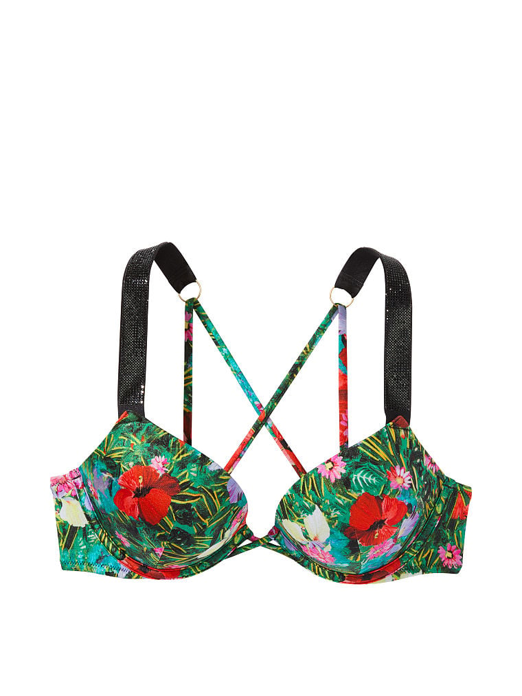 online shop at a great price VS Swim 36A M L Bombshell Shine Strap  Add-2-Cups Push-Up Bikini Set Brazilian
