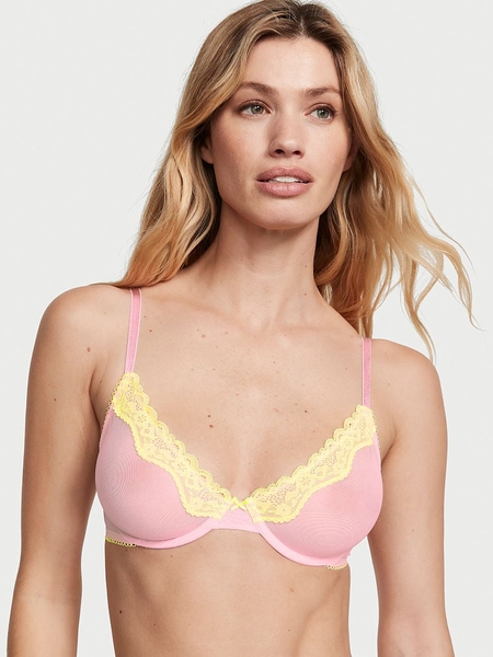Buy Body By Victoria Invisible Lift Unlined Lace Demi Bra Online in Doha &  Al Wakrah